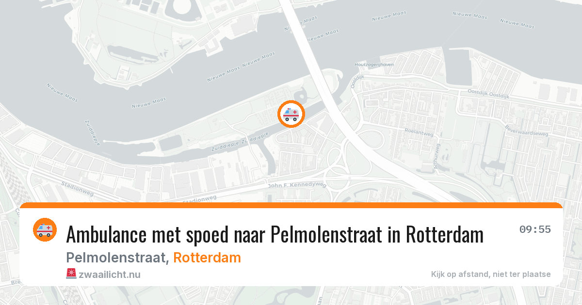 Ambulance met spoed naar Pelmolenstraat in Rotterdam — 12 jul 2026