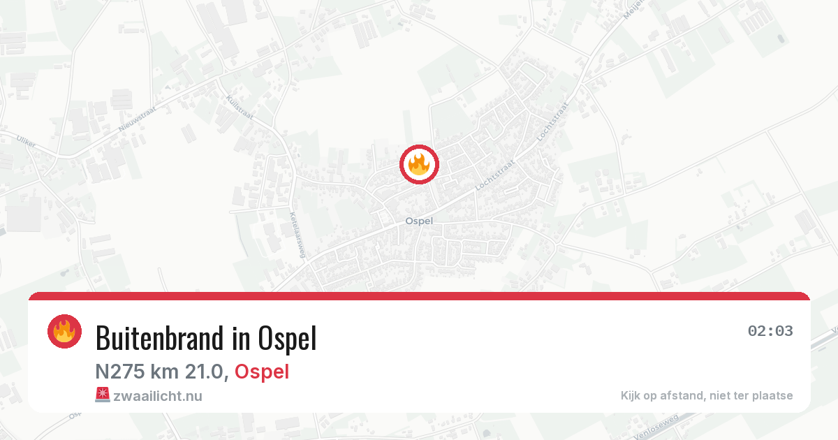 Buitenbrand in Ospel — 21 jul 2026