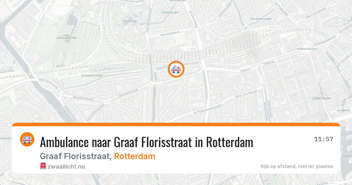 Ambulance naar Graaf Florisstraat in Rotterdam — 15 jul 2026