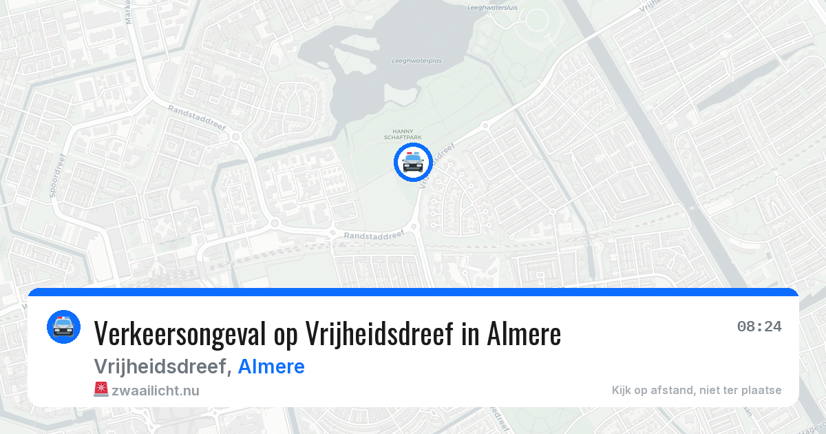 Verkeersongeval op Vrijheidsdreef in Almere — 12 mei 2026
