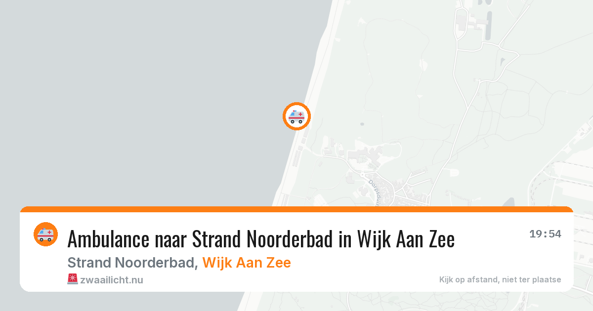 Ambulance naar Strand Noorderbad in Wijk Aan Zee — 20 apr 2026