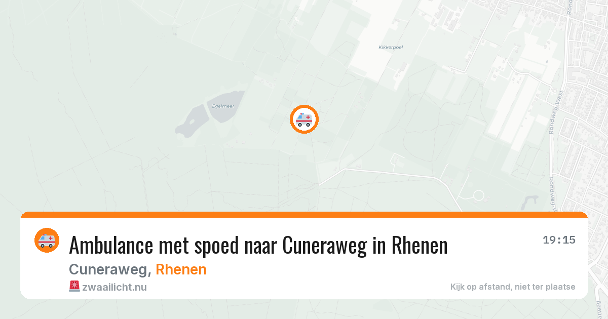 Ambulance met spoed naar Cuneraweg in Rhenen — 3 jun 2026