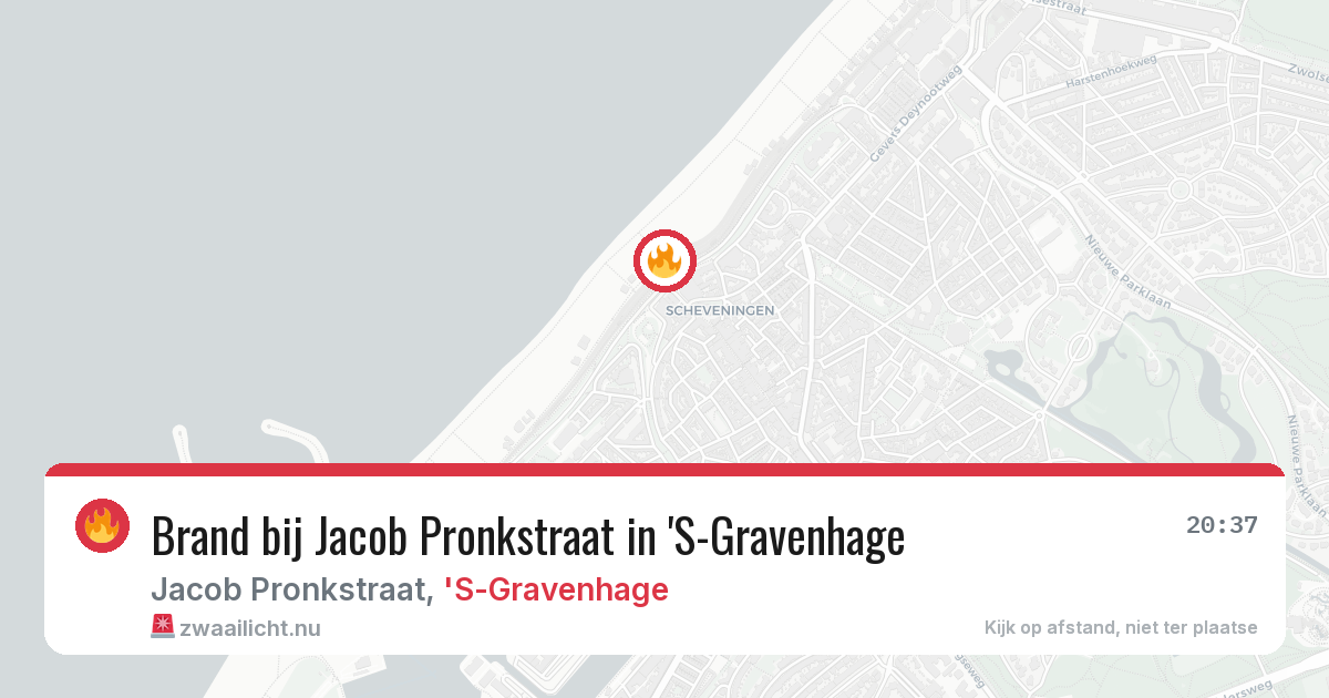 Brand bij Jacob Pronkstraat in 'S-Gravenhage — 26 jul 2026