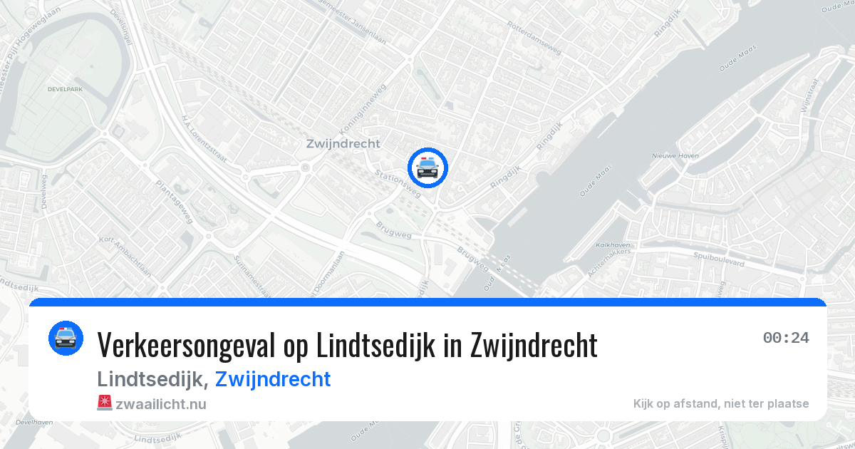 Verkeersongeval op Lindtsedijk in Zwijndrecht — 24 mrt 2026