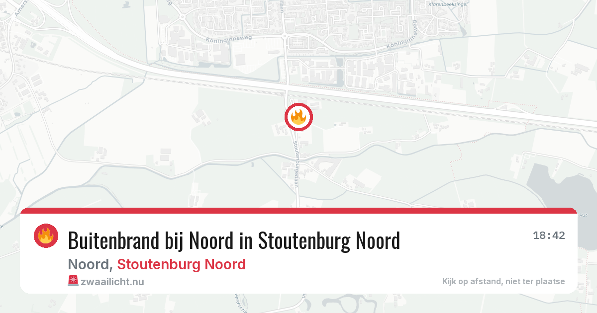 Buitenbrand bij Noord in Stoutenburg Noord — 14 jul 2026