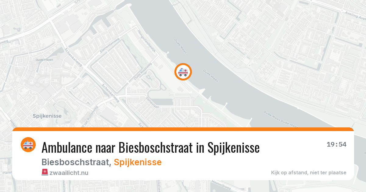 Ambulance naar Biesboschstraat in Spijkenisse — 15 jul 2026
