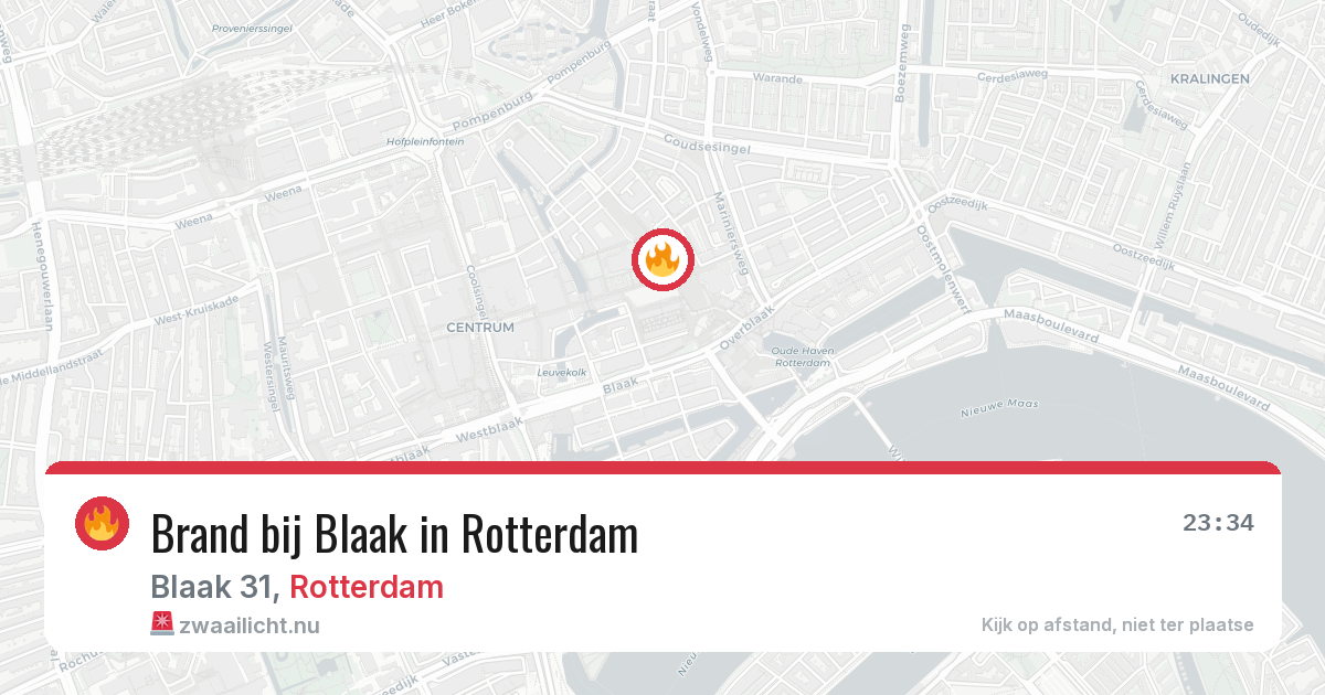 Brand bij Blaak in Rotterdam — 8 mei 2026