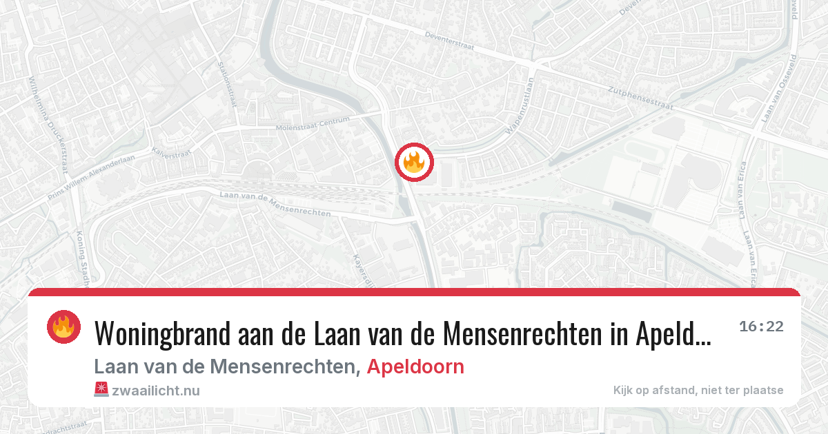 Woningbrand aan de Laan van de Mensenrechten in Apeldoorn — 9 mei 2026