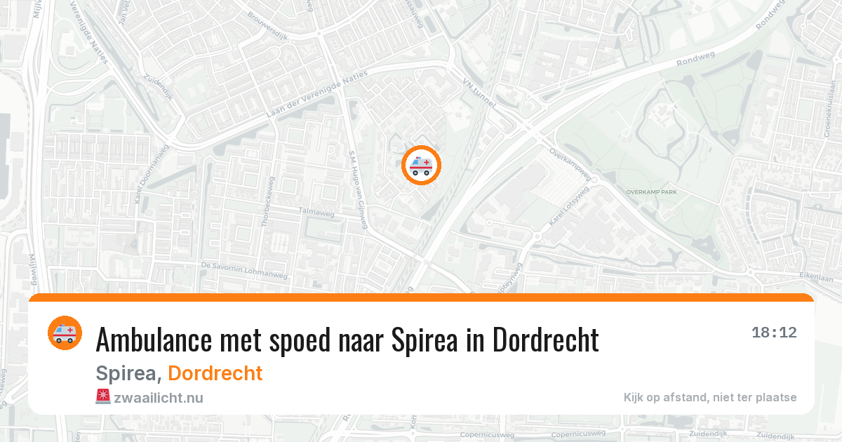 Ambulance met spoed naar Spirea in Dordrecht — 21 jan 2026