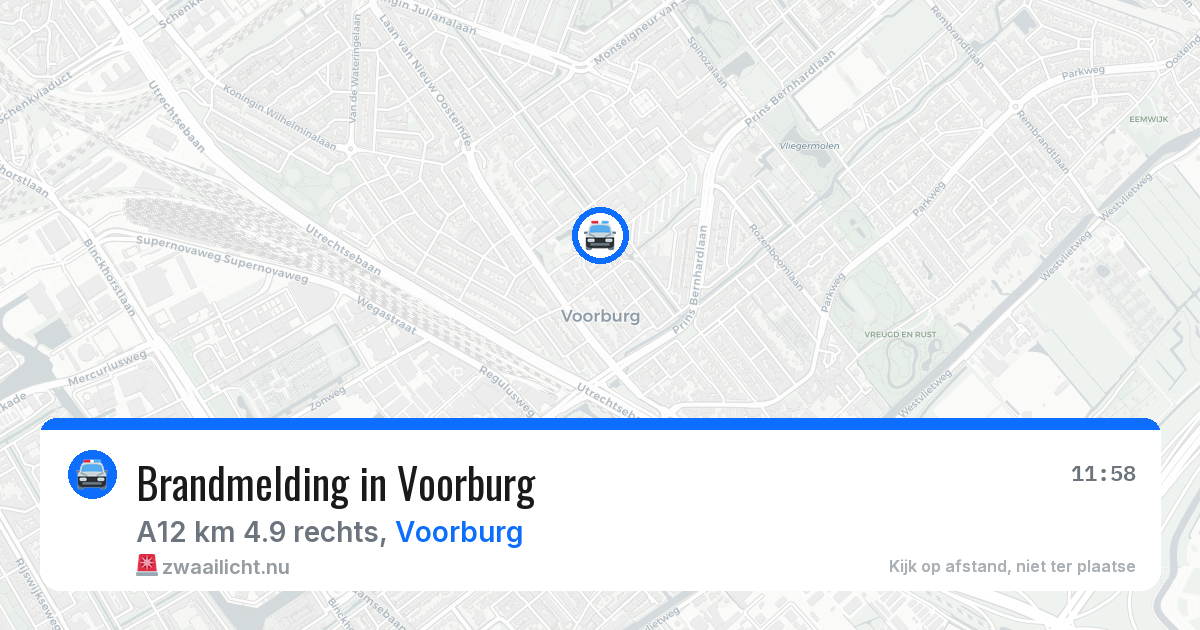 Brandmelding in Voorburg — 16 jul 2026