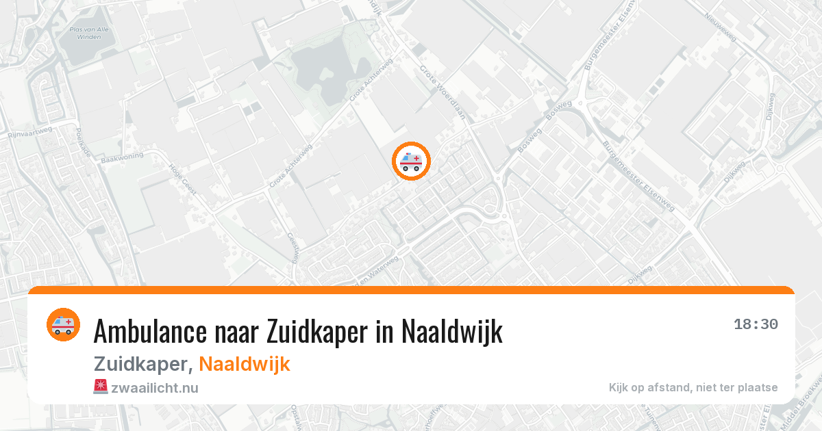 Ambulance naar Zuidkaper in Naaldwijk — 3 apr 2026