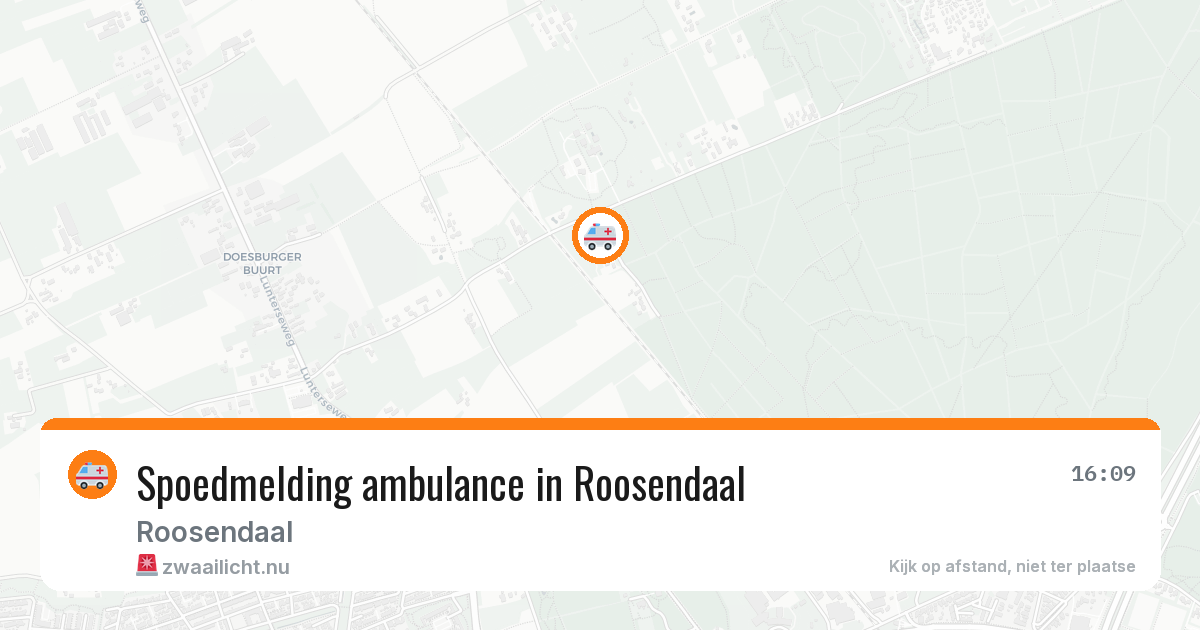 Spoedmelding ambulance in Roosendaal — 21 jan 2026