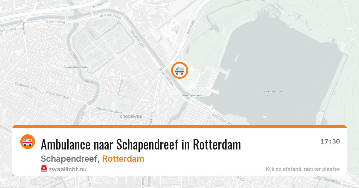 Ambulance naar Schapendreef in Rotterdam — 22 mrt 2026