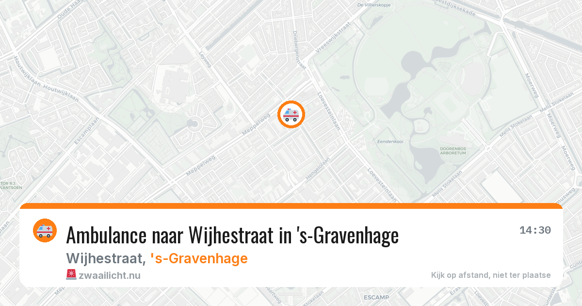 Ambulance naar Wijhestraat in 's-Gravenhage — 29 mei 2026