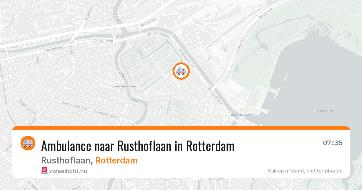 Ambulance naar Rusthoflaan in Rotterdam — 23 jul 2026