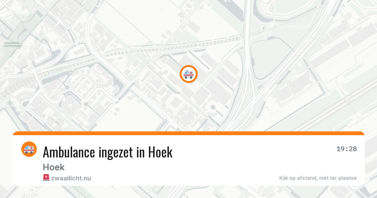 Ambulance ingezet in Hoek — 17 jul 2026