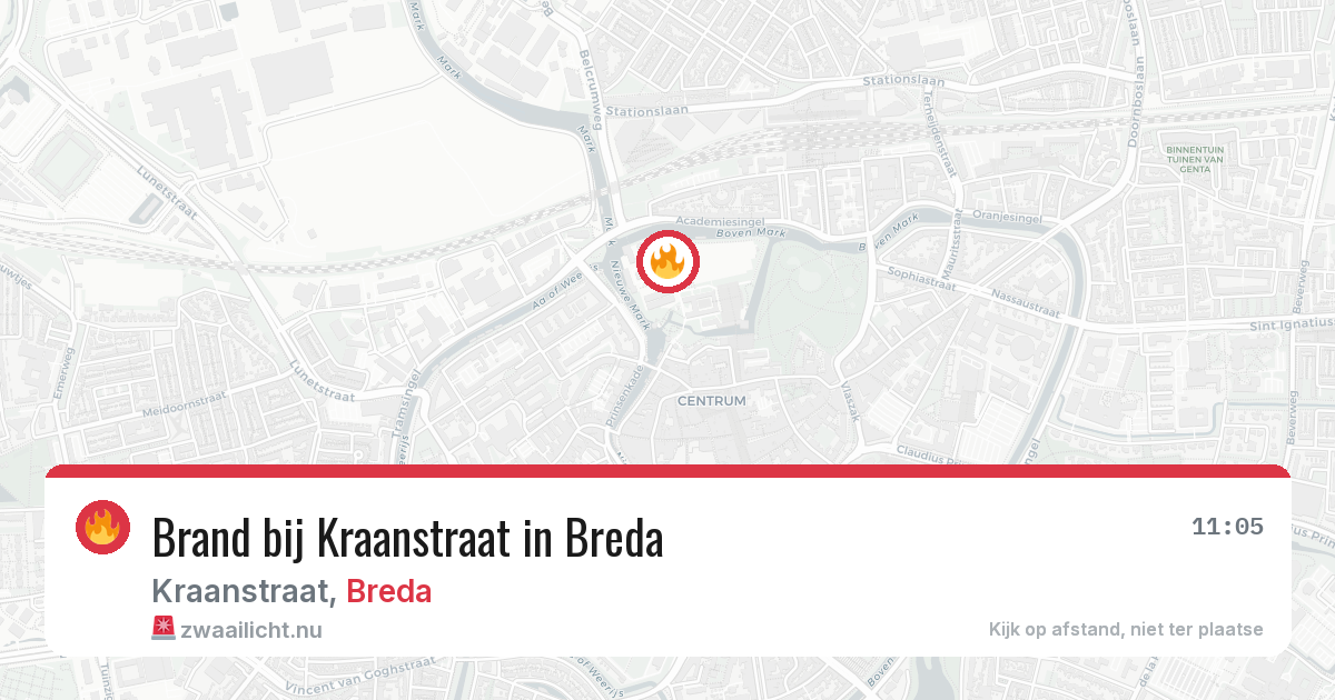 Brand bij Kraanstraat in Breda — 30 mrt 2026