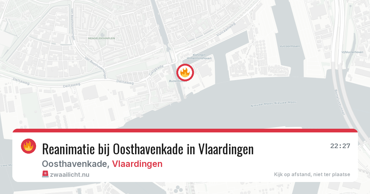 Reanimatie bij Oosthavenkade in Vlaardingen — 3 jun 2026