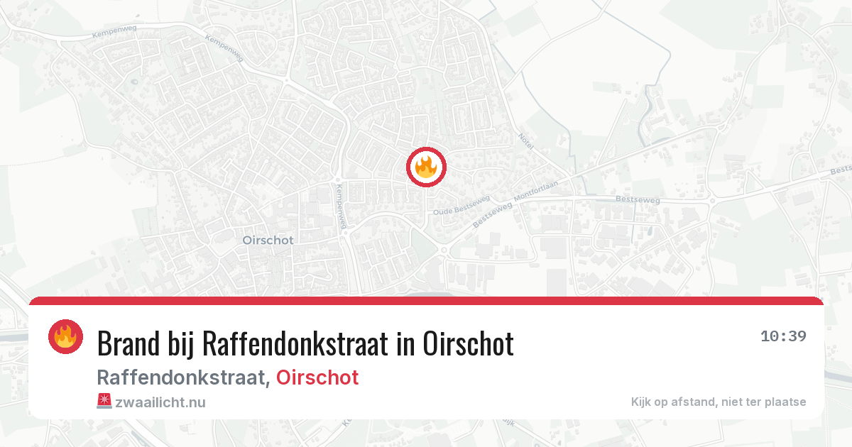 Brand bij Raffendonkstraat in Oirschot — 16 jul 2026