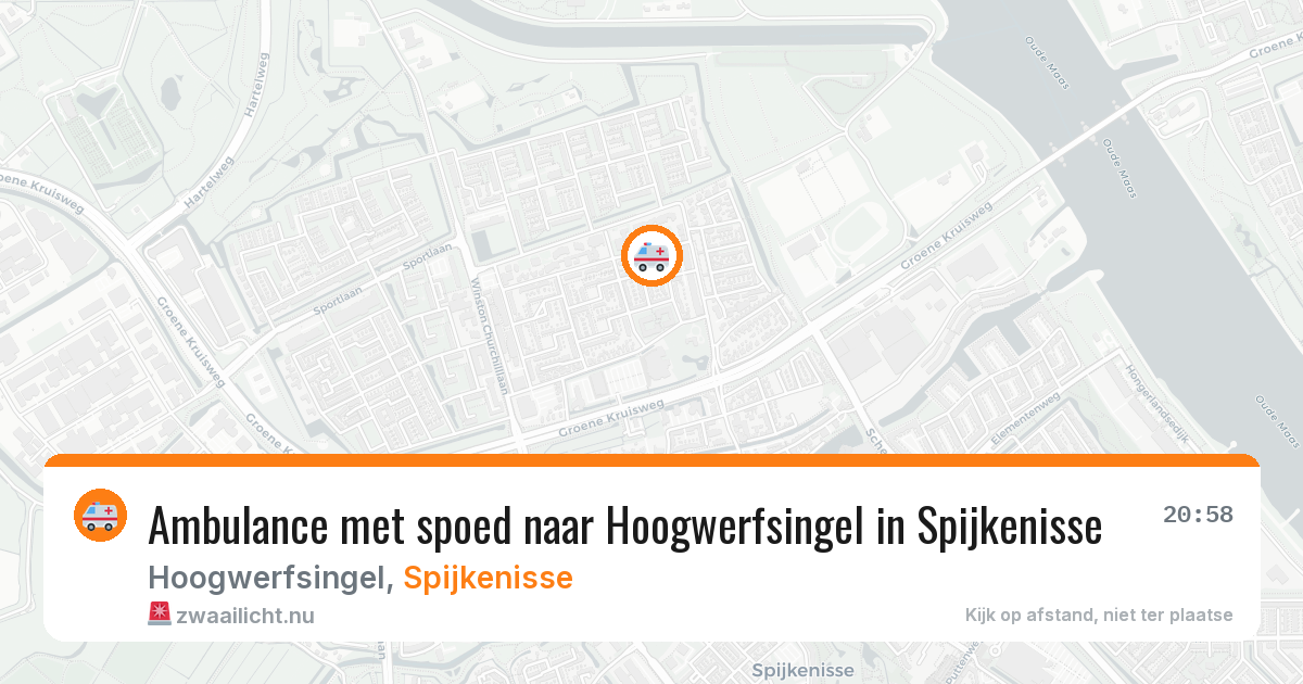 Ambulance met spoed naar Hoogwerfsingel in Spijkenisse — 21 jul 2026
