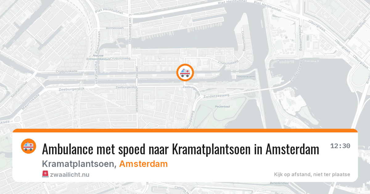 Ambulance met spoed naar Kramatplantsoen in Amsterdam — 14 jul 2026