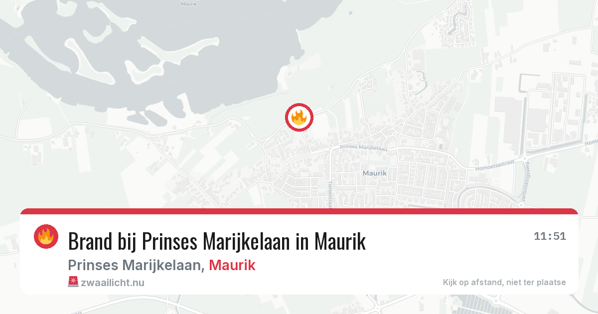 Brand bij Prinses Marijkelaan in Maurik — 17 jul 2026