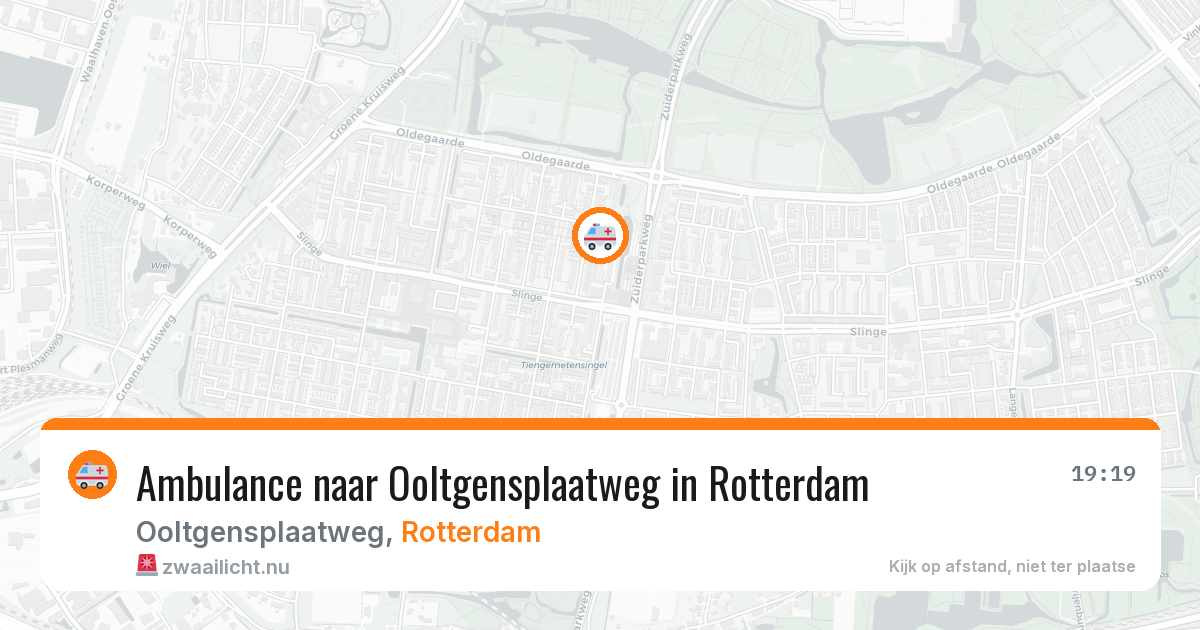 Ambulance naar Ooltgensplaatweg in Rotterdam — 23 mrt 2026
