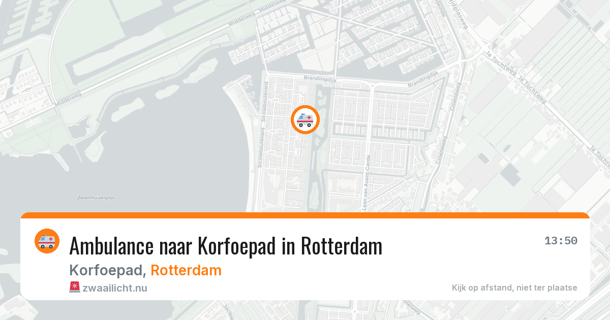Ambulance naar Korfoepad in Rotterdam — 28 mei 2026