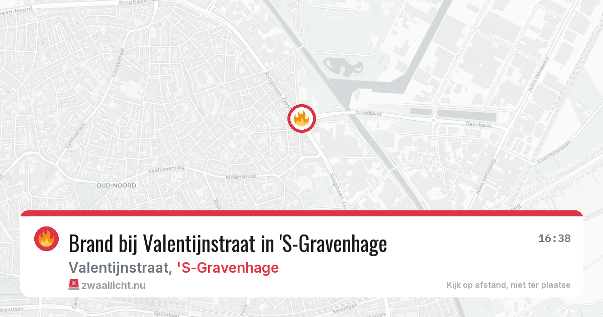 Brand bij Valentijnstraat in 'S-Gravenhage — 23 mrt 2026