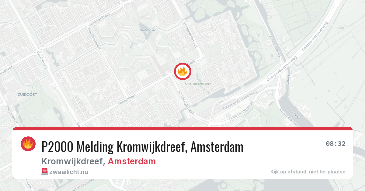 P2000 Melding Kromwijkdreef, Amsterdam — 6 apr 2026