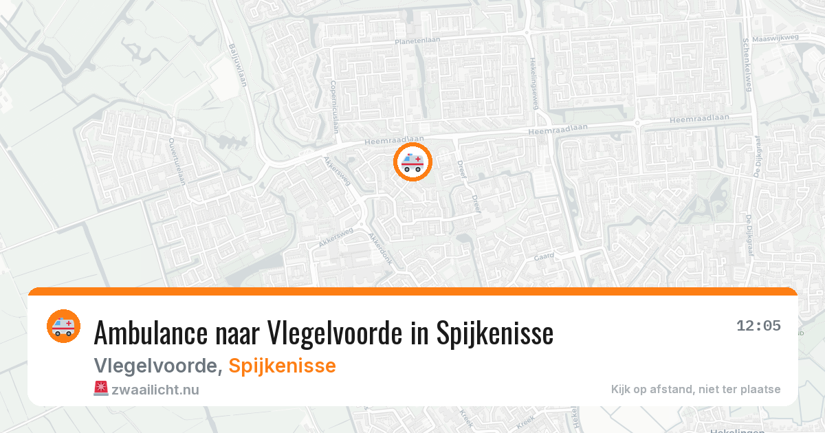 Ambulance naar Vlegelvoorde in Spijkenisse — 30 mei 2026