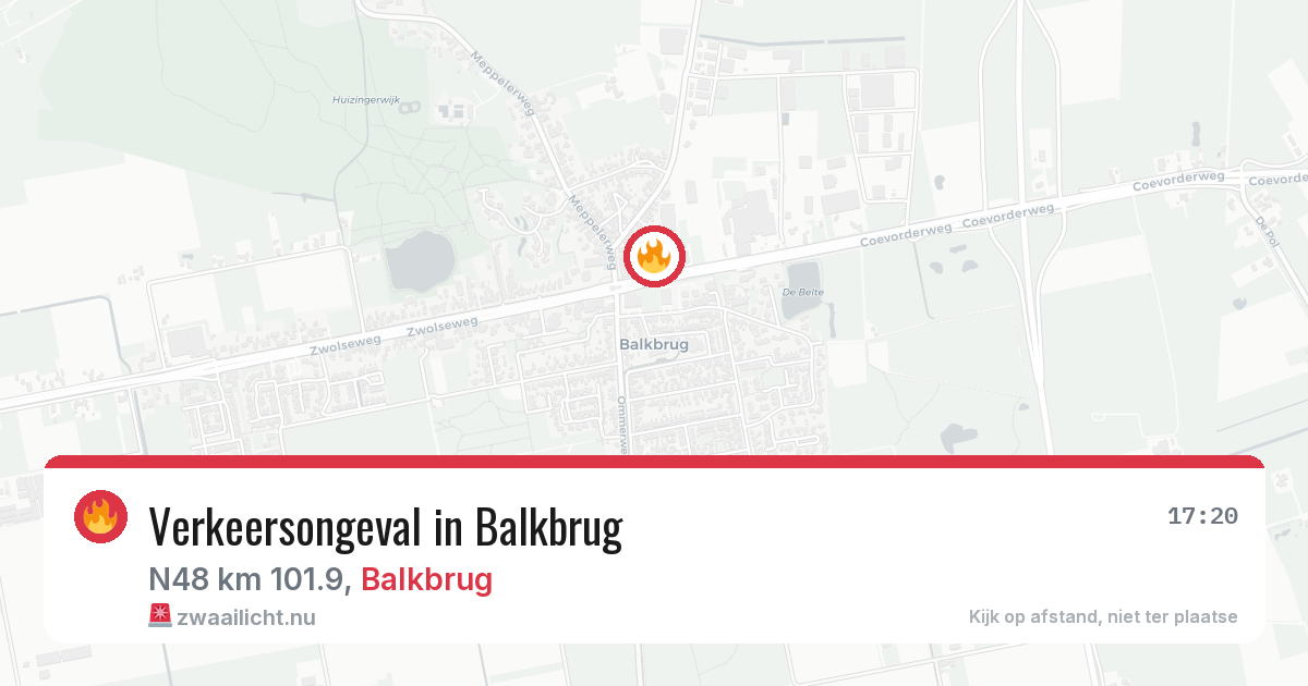 Verkeersongeval in Balkbrug — 10 apr 2026