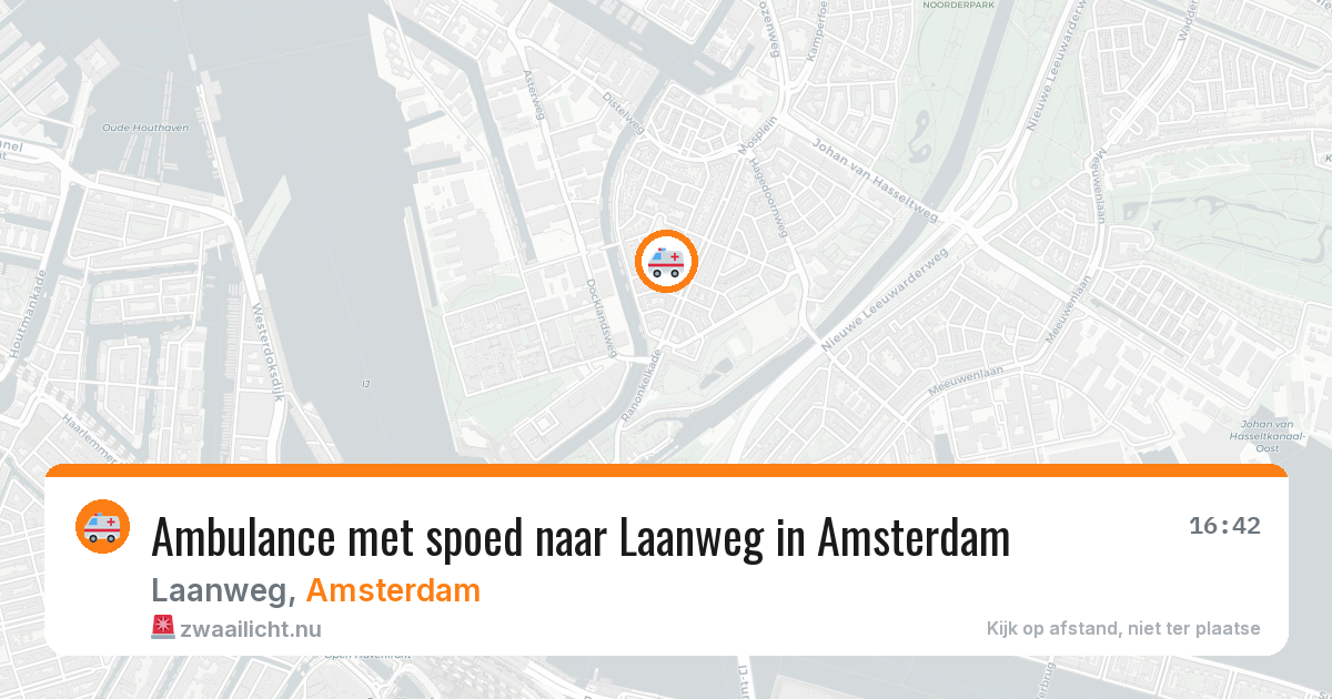 Ambulance met spoed naar Laanweg in Amsterdam — 12 jul 2026
