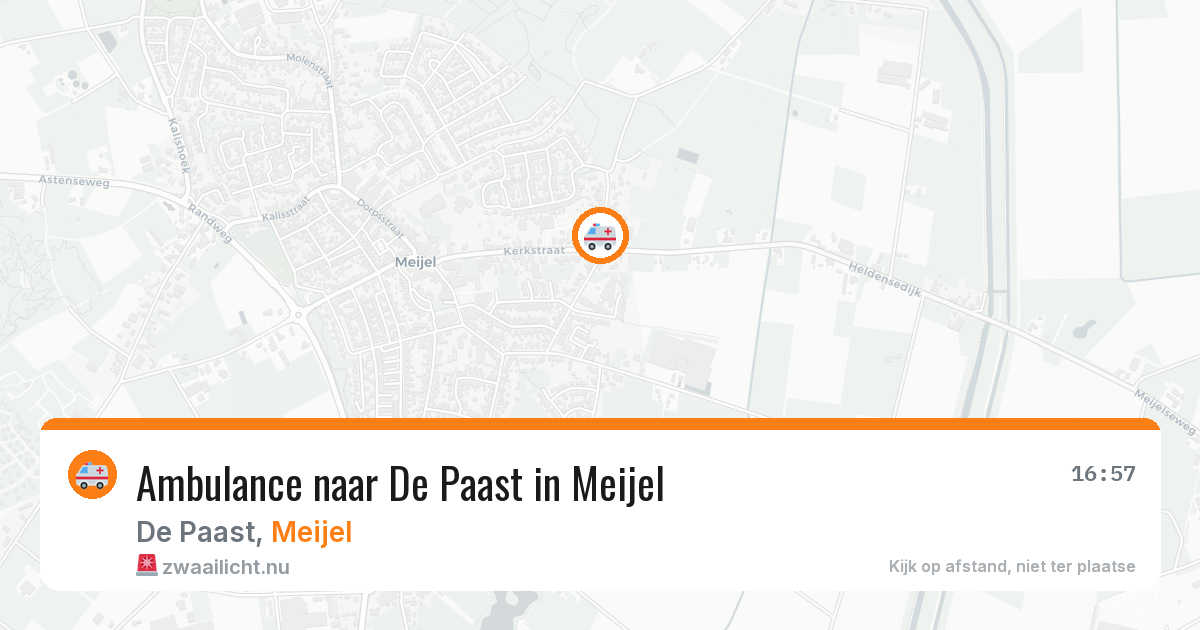 Ambulance naar De Paast in Meijel — 17 jul 2026