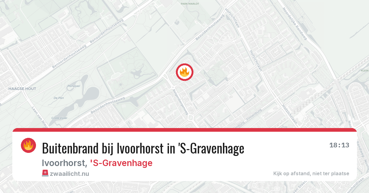 Buitenbrand bij Ivoorhorst in 'S-Gravenhage — 2 jun 2026