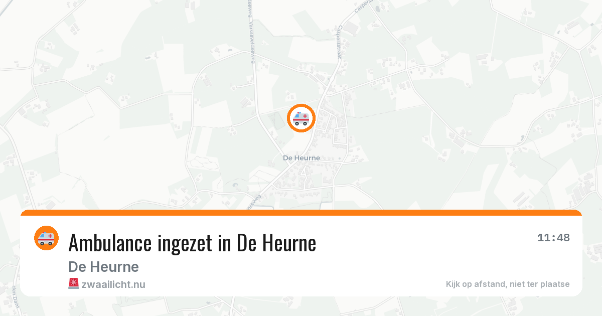 Ambulance ingezet in De Heurne — 4 jul 2026