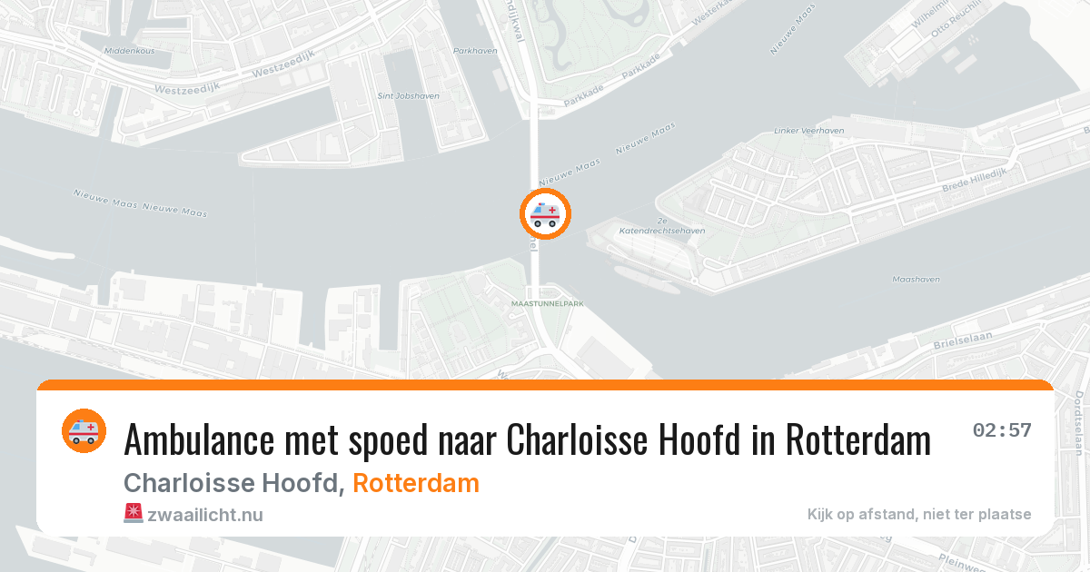 Ambulance met spoed naar Charloisse Hoofd in Rotterdam — 20 jul 2026