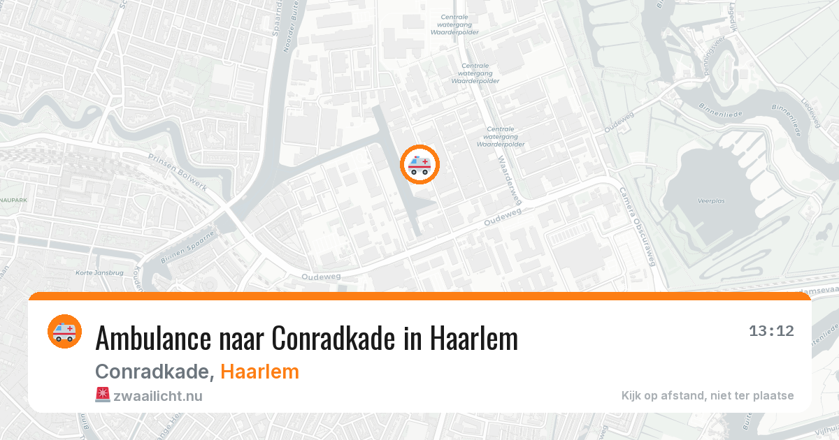 Ambulance naar Conradkade in Haarlem — 21 jul 2026