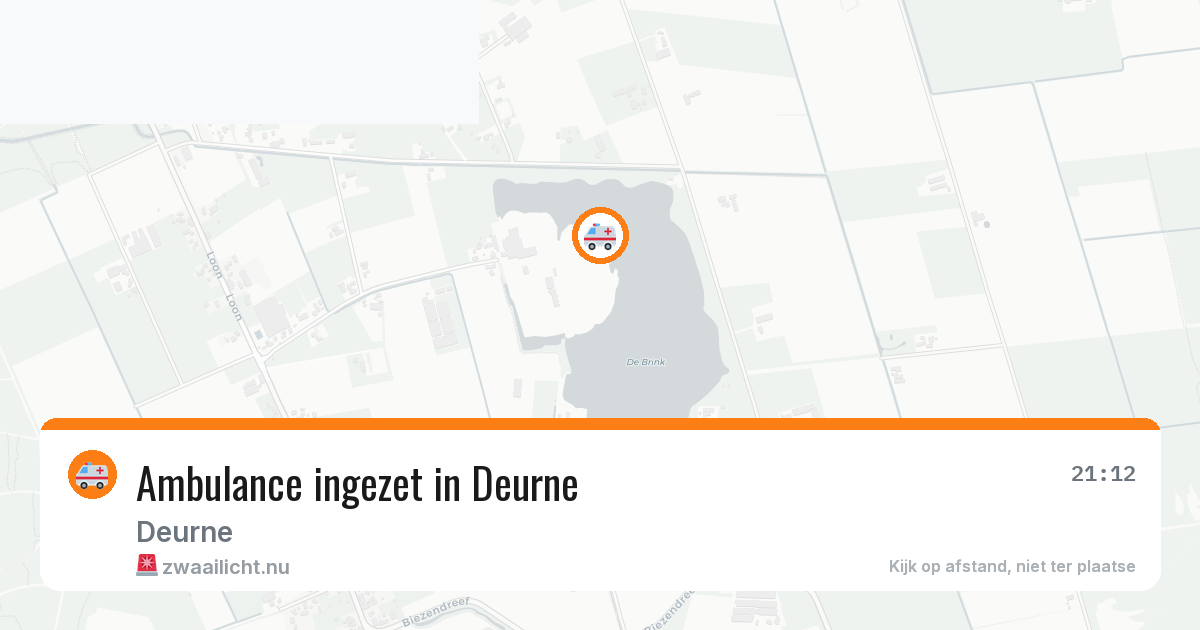 Ambulance ingezet in Deurne — 9 jul 2026