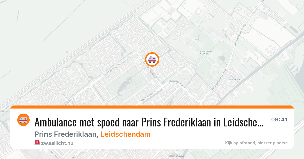 Ambulance met spoed naar Prins Frederiklaan in Leidschendam — 24 jan 2026