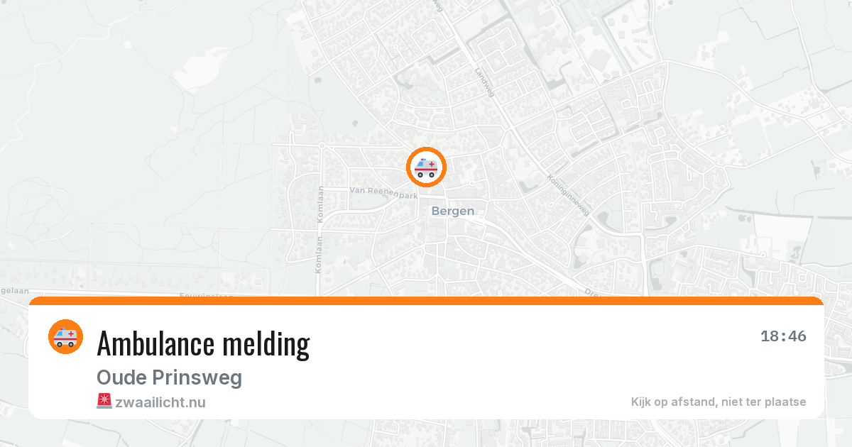 Ambulance melding — 14 jul 2026