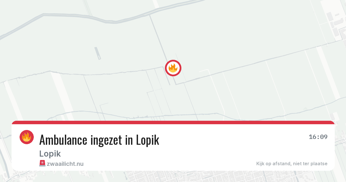 Ambulance ingezet in Lopik — 11 jul 2026