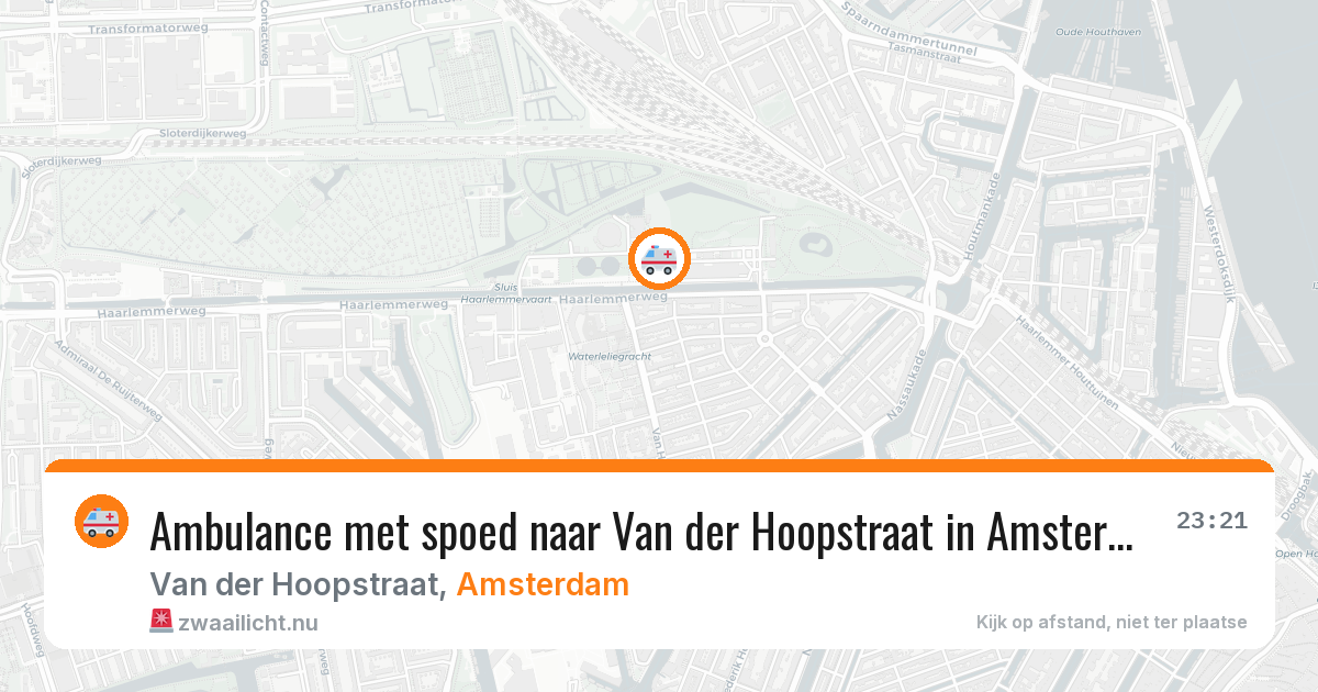 Ambulance met spoed naar Van der Hoopstraat in Amsterdam — 15 jul 2026
