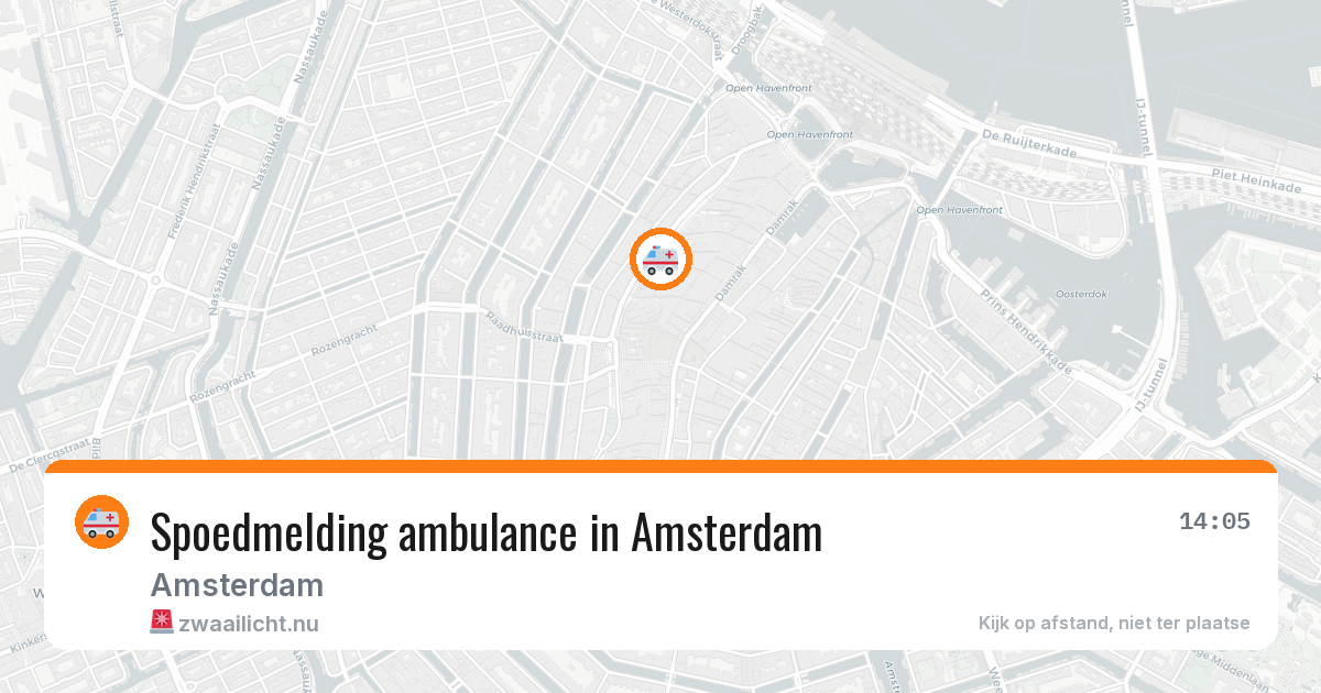 Spoedmelding ambulance in Amsterdam — 11 jul 2026