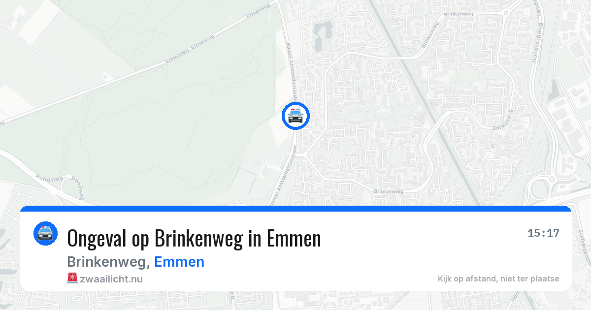 Ongeval op Brinkenweg in Emmen — 8 apr 2026