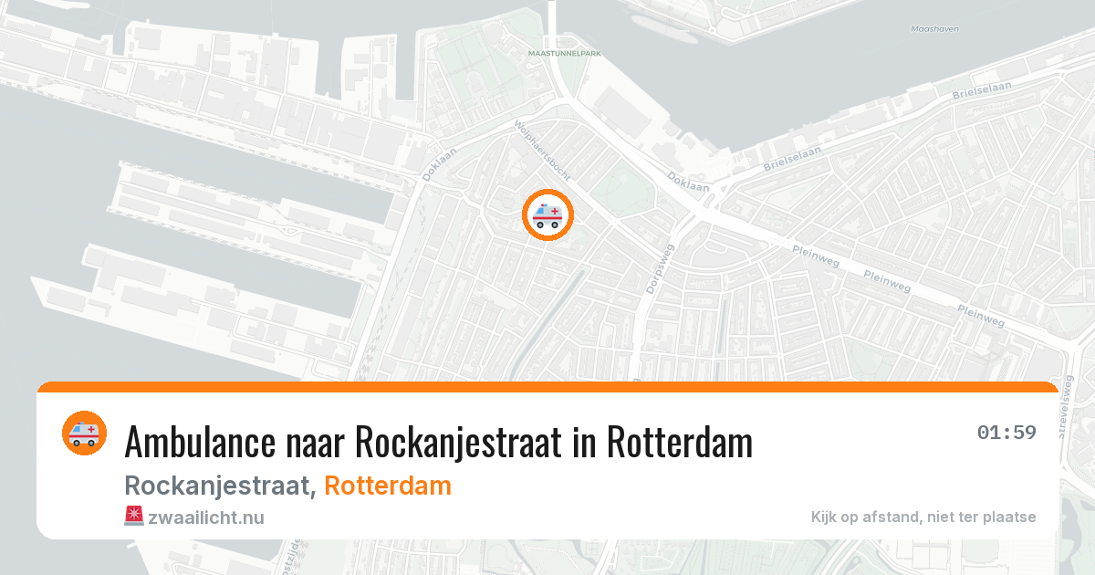 Ambulance naar Rockanjestraat in Rotterdam — 31 mei 2026