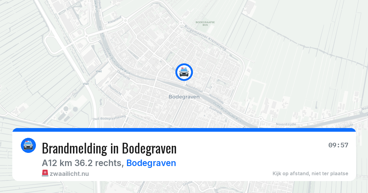Brandmelding in Bodegraven — 13 jul 2026