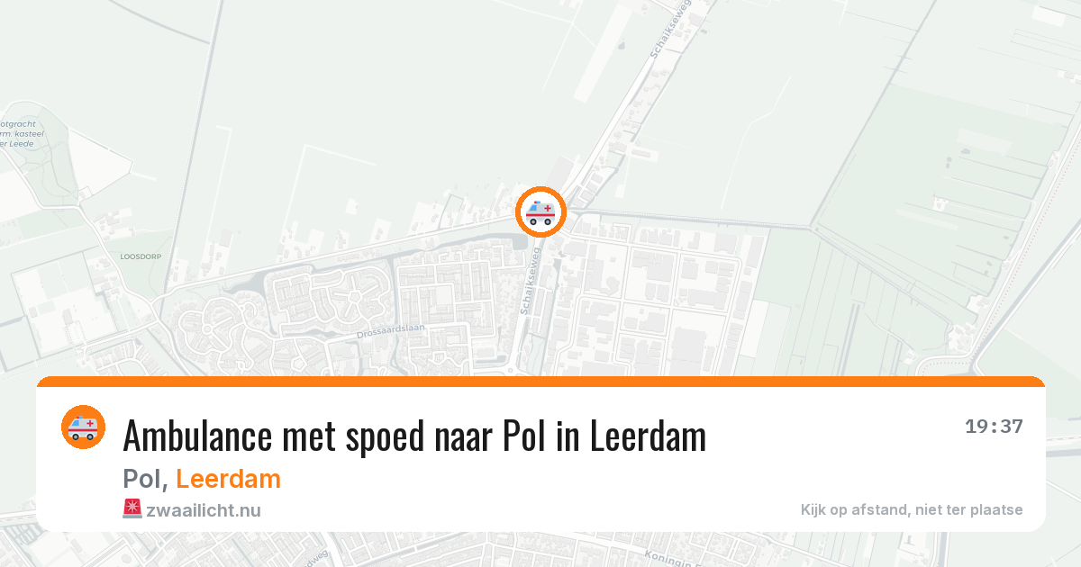 Ambulance met spoed naar Pol in Leerdam — 21 apr 2026