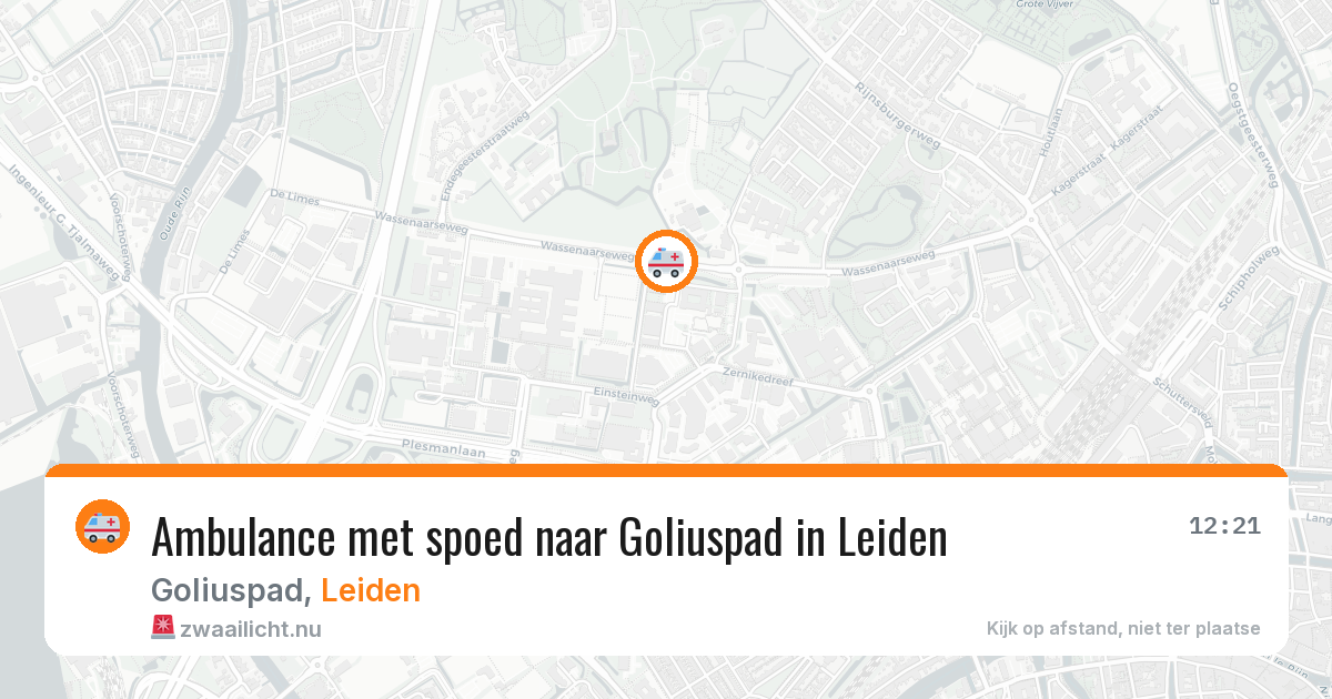 Ambulance met spoed naar Goliuspad in Leiden — 13 feb 2026