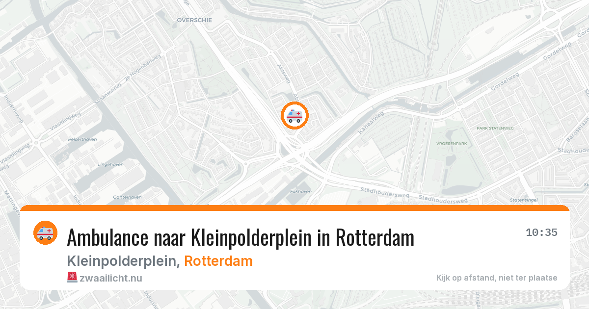 Ambulance naar Kleinpolderplein in Rotterdam — 27 jul 2026